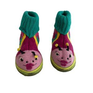 KIDS GARNET HILL BOILED WOOL SNAIL SLIPPER BOOTS WOOLMARK SIZE 3